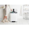 Caixote do lixo com pedal BO 60 l, branco, Brabantia