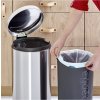 Caixote do lixo com pedal NEWICON 30 l, resistente a impressões digitais, aço mate, Brabantia