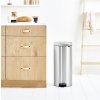 Caixote do lixo com pedal NEWICON 30 l, resistente a impressões digitais, aço mate, Brabantia