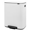 Caixote do lixo com pedal BO 2 x 30 l, branco, Brabantia