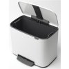 Caixote do lixo com pedal BO 36 l, branco, Brabantia