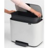 Caixote do lixo com pedal BO 36 l, branco, Brabantia