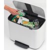 Caixote do lixo com pedal BO 36 l, branco, Brabantia