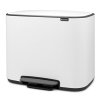 Caixote do lixo com pedal BO 36 l, branco, Brabantia