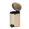 Caixote do lixo com pedal NEWICON 5 l, champanhe, Brabantia