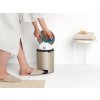 Caixote do lixo com pedal NEWICON 5 l, champanhe, Brabantia