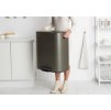 Caixote do lixo com pedal BO 60 l, platina, Brabantia