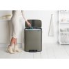 Caixote do lixo com pedal BO 60 l, platina, Brabantia