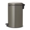 Caixote do lixo com pedal NEWICON 20 l, platina, Brabantia