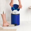Caixote do lixo com pedal NEWICON 5 l, azul mineral, Brabantia