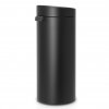 Caixote do lixo com tampa de pressão TOUCH BIN NEW 30 l, preto mineral, Brabantia