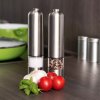 Conjunto de moinho elétrico de sal e pimenta SILIT, 2 peças, aço inoxidável, WMF