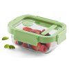 Recipiente para alimentos 370 ml, retangular, vidro, Lékué