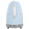 Chaleira elétrica com controlo de temperatura KLF04PBEU 1,7 l, azul pastel, Smeg