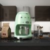 Máquina de café filtro 50'S STYLE DCF02PGEU, verde pastel, Smeg