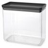 Recipiente para alimentos TASTY PLUS 3,5 l, cor cinzento-escuro, plástico, Brabantia