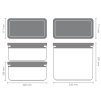 Recipiente para alimentos TASTY PLUS, conjunto de 3, cor cinzento-claro, Brabantia