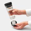 Caneca de viagem MAKE & TAKE 360 ml, cor cinzento-escuro, plástico, Brabantia
