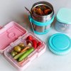 Marmita ZUPPA 415 ml, cor turquesa, aço inoxidável, Yumbox