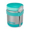 Marmita ZUPPA 415 ml, cor turquesa, aço inoxidável, Yumbox