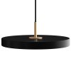 Luminária pendente ASTERIA PLUS 31 cm, preto / dourado, alumínio, Umage