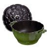 140984 2 hrnec ve tvaru artycoku o 22 cm zeleny staub