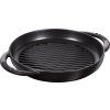 141059 litinova grilovaci panev kulata cerna o 30 cm staub