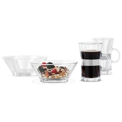 Pahare pentru băuturi fierbinți GRAND CRU, cu boluri, set de 4 buc, sticlă, Rosendahl