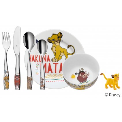 Set de luat masa pentru copii 6 piese The Lion King WMF