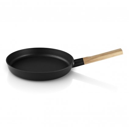 Tigaie antiaderentă NORDIC KITCHEN 28 cm, cu mâner din lemn, Eva Solo