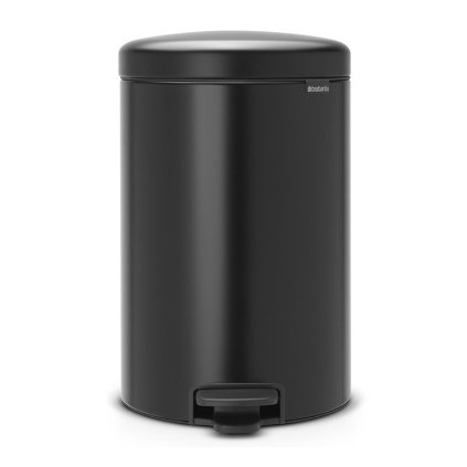 Coș cu pedală NEWICON 20 l, negru mat, Brabantia