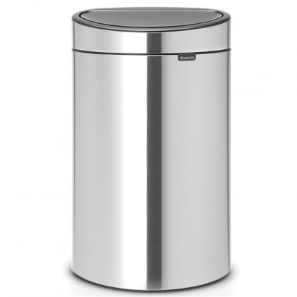 Coș de gunoi cu capac sensibil la atingere TOUCH BIN NEW 10 + 23 l, rezistent la amprentă, oțel mat, Brabantia