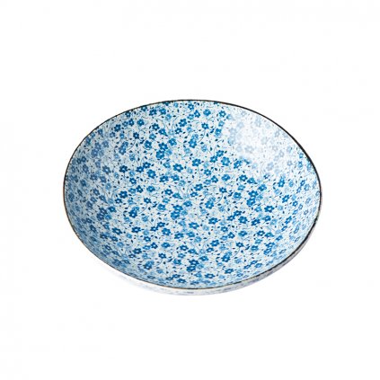 Bol de masă BLUE DAISY 21 cm, 600 ml, MIJ
