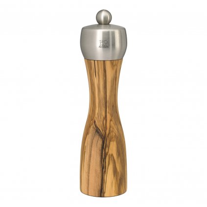 Râșniță pentru piper FIDJI 20 cm, lemn de măslin/ oțel inoxidabil, Peugeot
