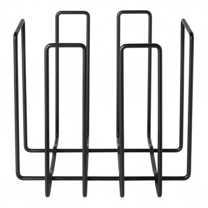 Raft pentru reviste WIRES 33,5 cm, negru, oțel, Blomus