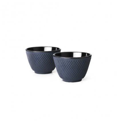 Pahar pentru ceai XILIN, set de 2 buc, albastru, din fontă, Bredemeijer