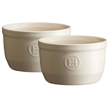 Recipient Ramekin LE N°10, set de 2 buc, crem, lut, Emile Henry