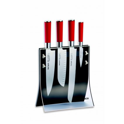 Set de cuțite, 4 buc, cu stand de cuțit magnetic RED SPIRIT, F.Dick