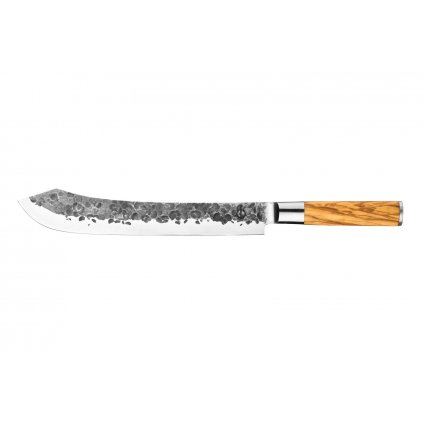 Cuțit de măcelar OLIVE 25,5 cm, mâner din lemn de măslin, Forged