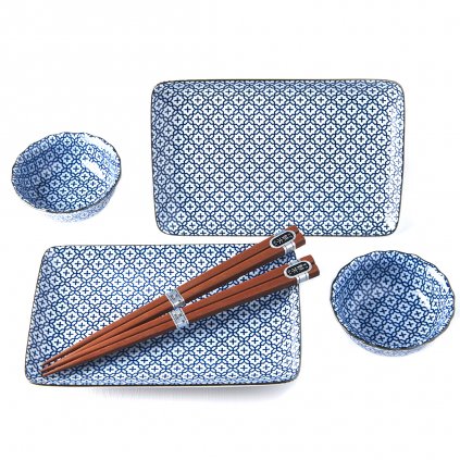 Set de sushi GEOMETRIC FLOWERS, 6 bucMIJ