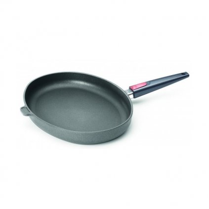Tigaie pentru pește TITANIUM NOWO 38 x 28 cm, mâner detașabil din titan, WOLL