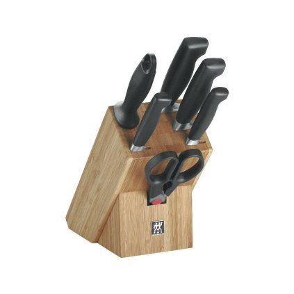 Bloc cu set de cuțite Four Star Zwilling bambus 7 buc