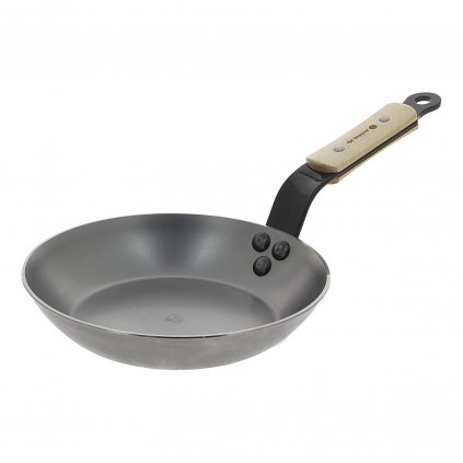 Tigaie MINERAL B BOIS 20 cm, mâner din lemn, de Buyer