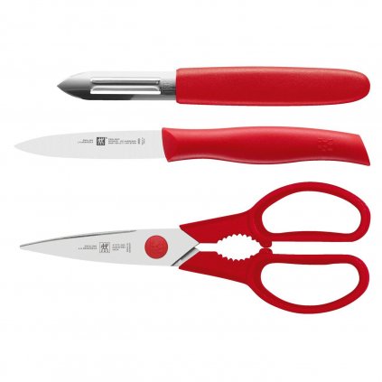 Set de bază pentru bucătărie Twin Grip Zwilling roșu 3 buc