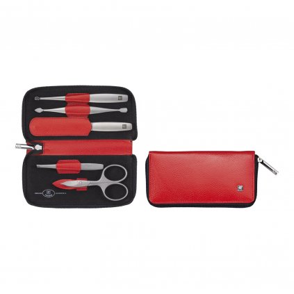 Set de manichiură TWINOX DAUPHINE, 5 buc, roșu, Zwilling