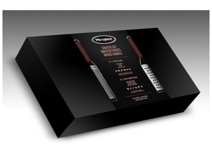 Set răzătoare pentru citrice MASTER, 2 buc, mânere din lemn, Microplane