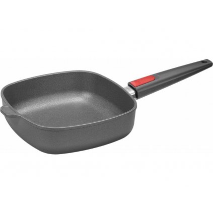 Tigaie antiaderentă TITANIUM NOWO , 24 x 24 cm, pentru inducție, mâner detașabil, titan, WOLL