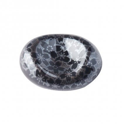 Tacâmuri pentru bucătărie "Chopstics" pebble BLACK SAKURA, din porțelan, MIJ
