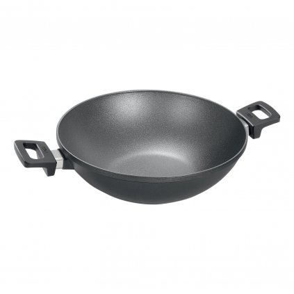 Tigaie wok de titan pentru inducție O 36 cm Titanium Nowo WOLL