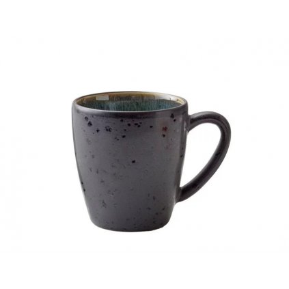 Cană 190 ml, negru/verde, Bitz